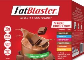 FatBlaster-Variety-Pack-Weight-Loss-Shake-14x33g on sale