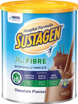 Sustagen-Hospital-Formula-Plus-Fibre-Chocolate-Flavour-840g on sale