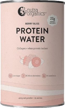 Nutra+Organics+Protein+Water+Berry+Bliss+Flavour+450g%2A