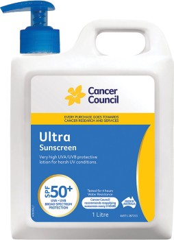 Cancer+Council+Ultra+Sunscreen+Pump+SPF50%2B+1L%26Omega%3B