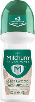 Mitchum+Natural+Roll-+On+Deodorant+100mL+-+Cedarwood