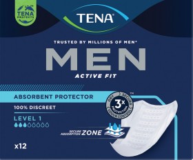 Tena-Men-Active-Fit-Absorbent-Protector-Level-1-12-Pack on sale