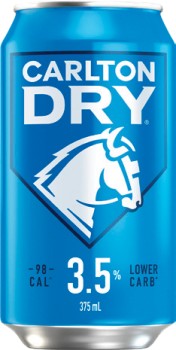 Carlton+Dry+3.5%25+Block+Cans+375mL+30+Pack