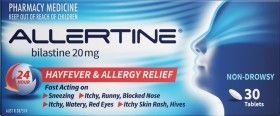 Allertine+Bilastine+20mg+30+Tablets