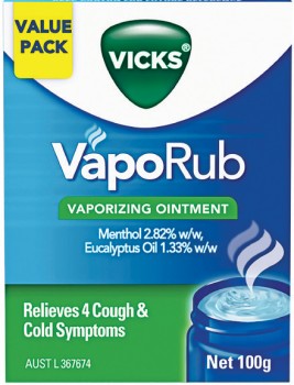 Vicks-VapoRub-Vaporizing-Ointment-100g on sale