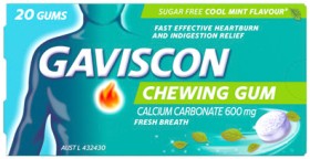 Gaviscon+Chewing+Gum+Cool+Mint+Flavour+20+Pack