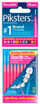 Piksters-Interdental-Brush-Size-00-Pink-10-Pack on sale