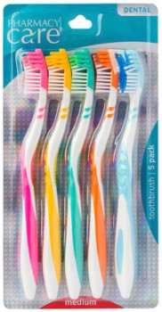 Pharmacy-Care-Toothbrush-Medium-5-Pack on sale