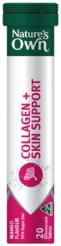 Natures-Own-Collagen-Skin-Support-20-Effervescent-Tablets on sale