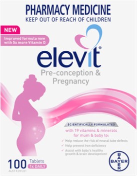 Elevit-Pre-Conception-Pregnancy-Multivitamin-100-Tablets on sale