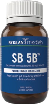 Bioglan-Medlab-SB-5B-Probiotic-Gut-Protection-60-Capsules on sale