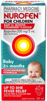 Nurofen-For-Children-Baby-3-Months-Strawberry-Flavour-Oral-Suspension-50mL on sale