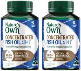 Nature%26rsquo%3Bs+Own+Concentrated+Fish+Oil+4+In+1+90+Capsules