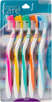 Pharmacy-Care-Toothbrush-Soft-5-Pack on sale