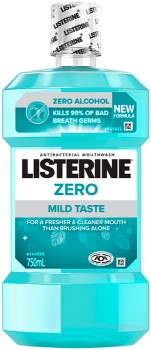 Listerine-Zero-Mouthwash-750mL on sale