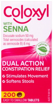 Coloxyl+With+Senna+Laxative+200+Tablets