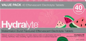 Hydralyte-Watermelon-Burst-Flavour-Effervescent-Electrolyte-40-Tablets on sale
