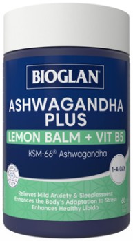 Bioglan+Ashwagandha+Plus+60+Tablets