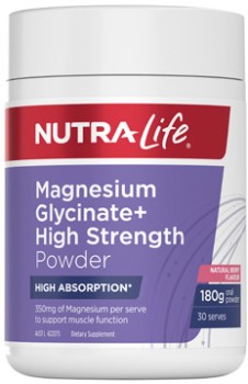 Nutra-Life-Magnesium-Glycinate-High-Strength-Powder-180g on sale