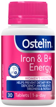 Ostelin-Iron-B-Energy-30-Tablets on sale