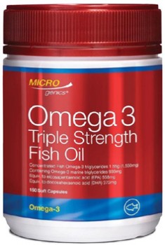 Microgenics+Omega-3+Triple+Strength+Fish+Oil+150+Capsules