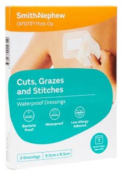 Opsite-Post-Op-Waterproof-Dressings-95cm-x-85cm-3-Pack on sale
