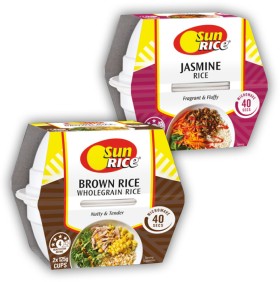 SunRice-Microwave-Plain-Rice-Cups-2-Pack-Selected-Varieties on sale