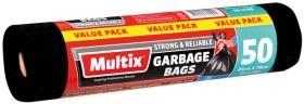 Multix+56+Litre+Extra+Wide+Garbage+Bags+50+Pack