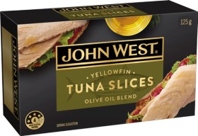 John-West-Tuna-Slices-125g-Selected-Varieties on sale