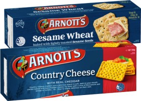 Arnotts-Country-Cheese-Sesame-Wheat-or-Cheds-Crackers-250g on sale