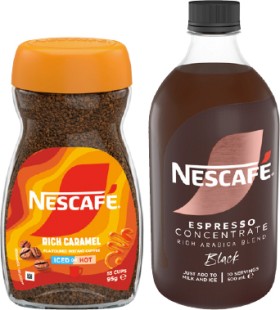 Nescaf-Espresso-Concentrate-500mL-or-Flavoured-Instant-Coffee-95g-Selected-Varieties on sale