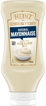 Heinz-Seriously-Good-Mayonnaise-or-Aioli-Squeezy-500mL-Selected-Varieties on sale