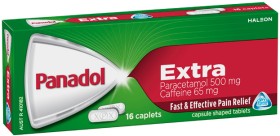 Panadol+Extra+Paracetamol+%26amp%3B+Caffeine+Caplets+16+Pack%2A