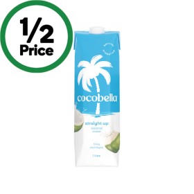 Cocobella-Straight-Up-Coconut-Water-1-Litre on sale