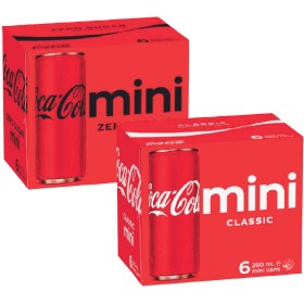 Coca-Cola+Classic%2C+Zero+Sugar+or+Diet+Soft+Drink+Varieties+6+x+250ml