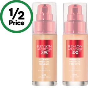 Revlon-Age-Defying-3X-Foundation-SPF-25-30ml on sale