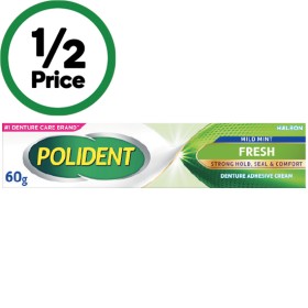 Polident+Adhesive+Cream+Fresh+Mint+60g