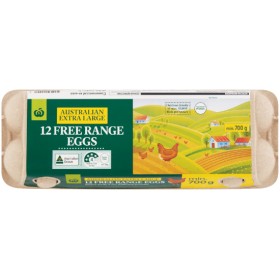 Woolworths+Extra+Large+Free+Range+Eggs+700g+Pk+12