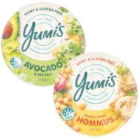 Yumis-Dips-200g on sale