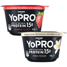 YoPRO+High+Protein+Yoghurt+Pots+160g+%26ndash%3B+From+the+Fridge