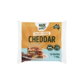 Made-With-Plants-Dairy-Free-Cheddar-Slices-Pk-10-From-the-Fridge on sale