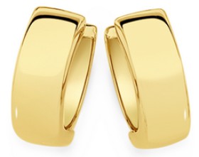 9ct-Gold-10mm-Huggie-Earrings on sale