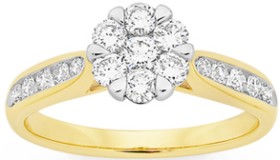 Alora+10ct+Gold+Lab+Grown+Diamond+Cluster+Ring