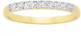 9ct-Gold-Diamond-Band on sale
