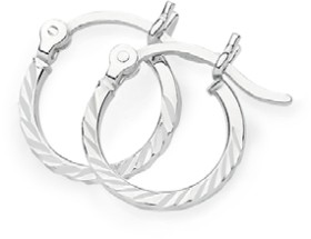 Sterling-Silver-15x13mm-Square-Tube-Hoop-Earrings on sale