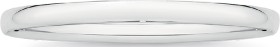 Sterling+Silver+5.4x65mm+Solid+Comfort+Bangle