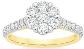 Alora-9ct-Gold-1-Carat-TW-Lab-Grown-Diamond-Ring on sale