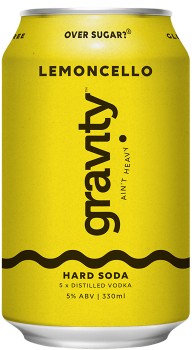 Gravity+Seltzer+Co.+Lemoncello+Hard+Soda+Cans+330mL