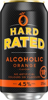 Hard-Rated-Orange-Cans-375mL on sale