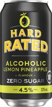 Hard-Rated-Zero-Sugar-Lemon-Pineapple-Cans-375mL on sale